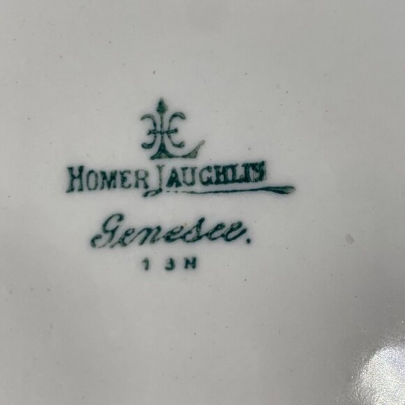 Vtg Homer Laughlin Genesee Covered Tureen Gold Floral Trim G.255 USA READ - Picture 2 of 12